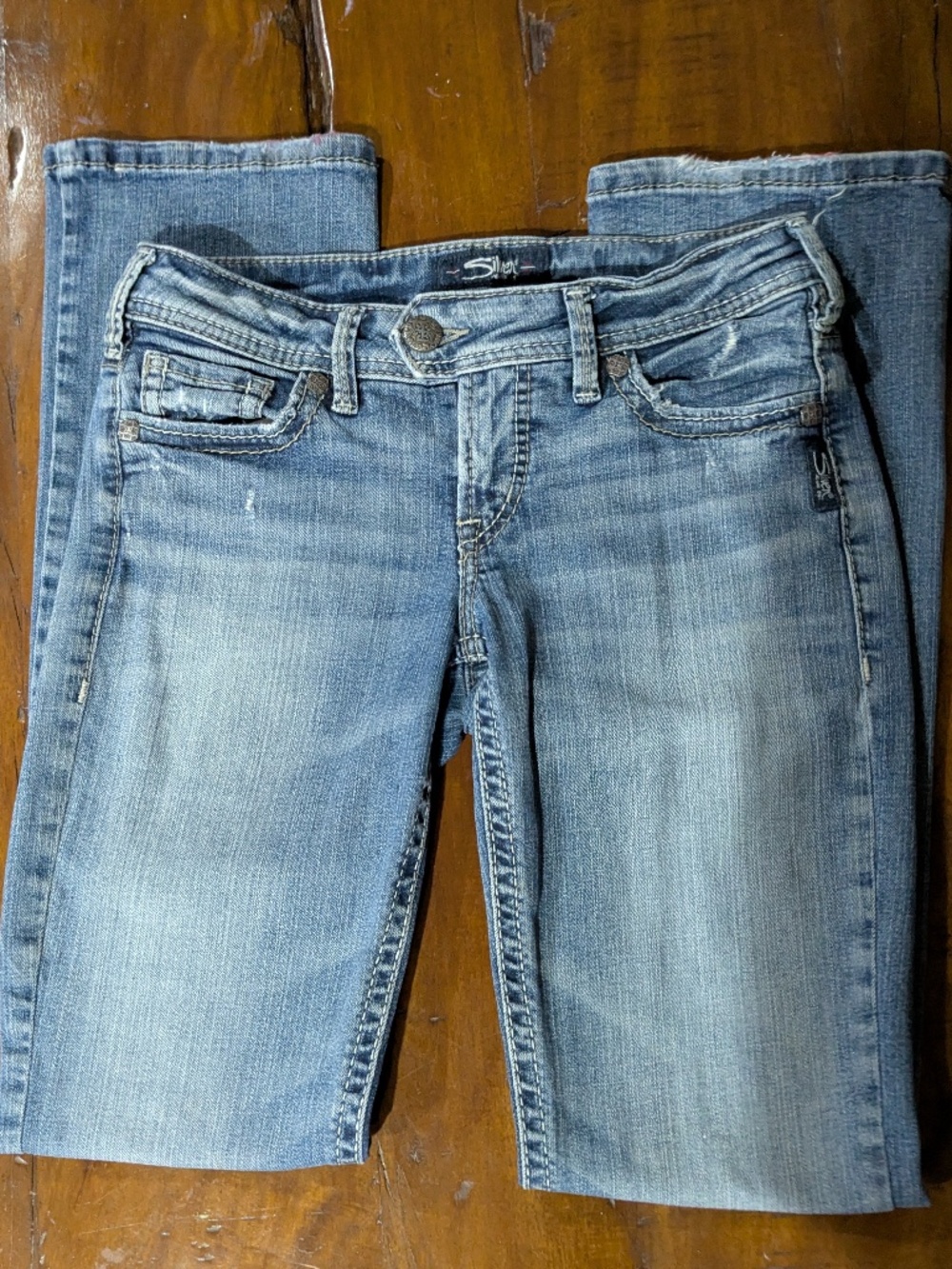 Silver Jeans Med Wash Slim Boot Cut Jeans  Sz 27/33